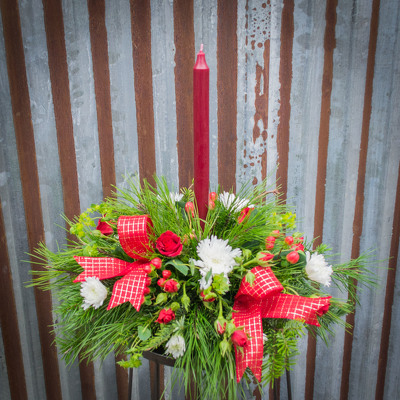 Christmas Centerpiece - Round from Marion Flower Shop in Marion, OH